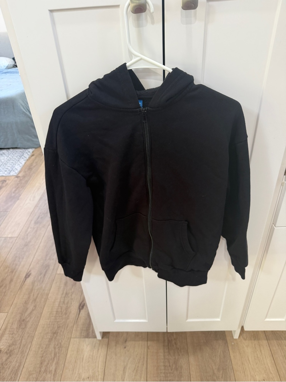 Old Navy Kids Black Hooded Zip-Up Puffer Jacket